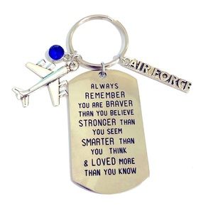 Air Force Gift Airman Inspiration Keychain Promotion Basic Training Depl…